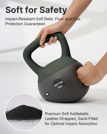 Soft Kettlebell with Cushioned Base & Wide Handle