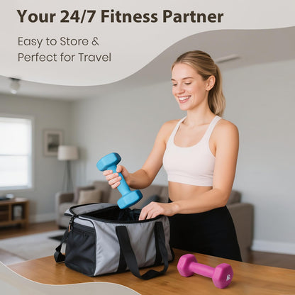 Neoprene Hex Dumbbell Pair with Anti-Slip Grip