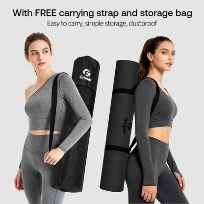 Non-Slip TPE Yoga Mat with Alignment Guide