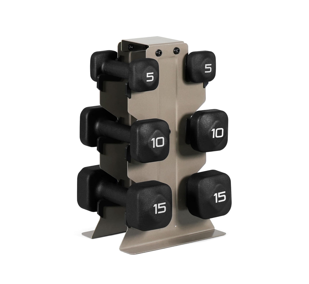 Neoprene Dumbbell Set with Compact Storage Rack