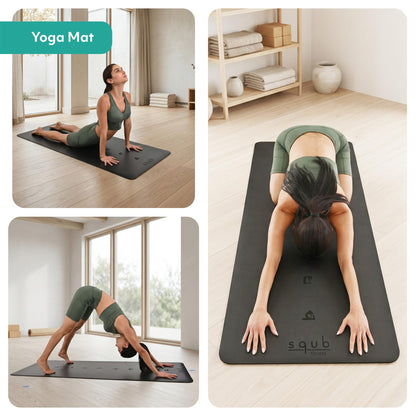 5mm Non-Slip Yoga Mat with Natural Rubber Grip