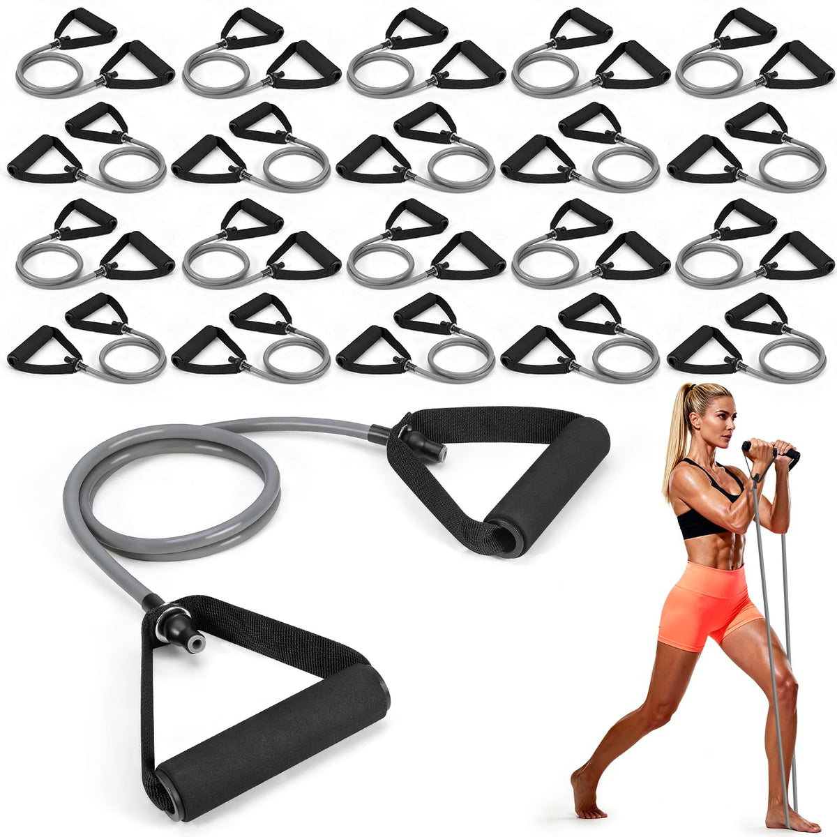 20PC Resistance Band Set for Strength & Recovery