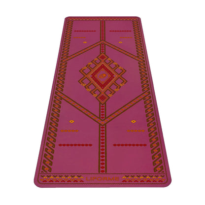 Printed Yoga Mat with Alignment Guide & High-Grip Surface