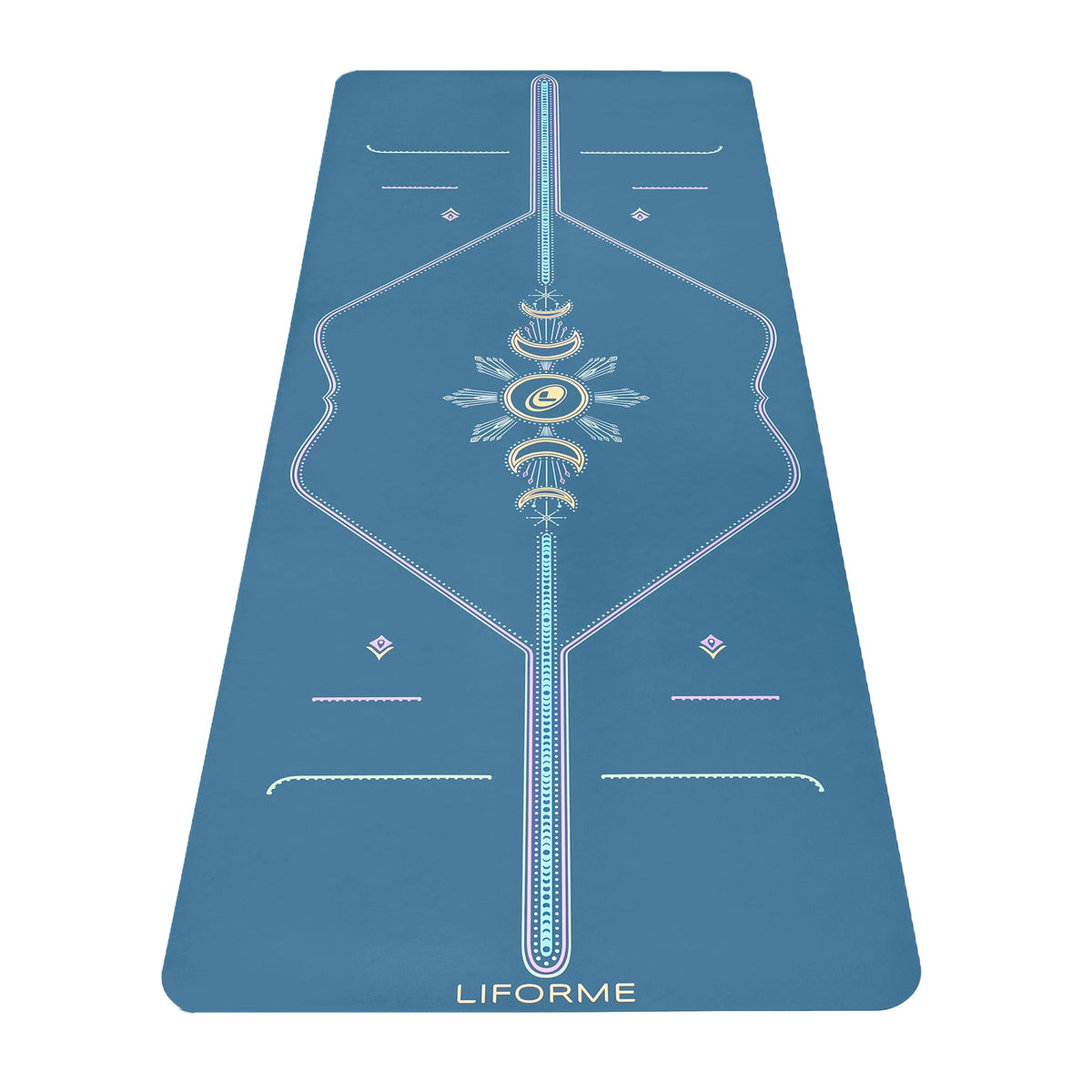 Printed Yoga Mat with Alignment Guide & High-Grip Surface