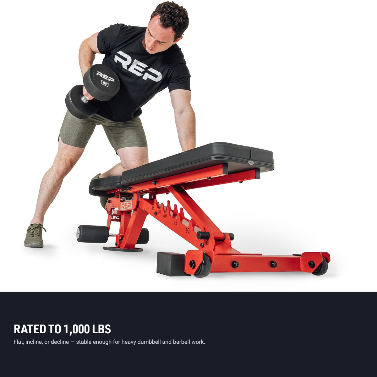 Foldable FID Weight Bench for Adjustable Training