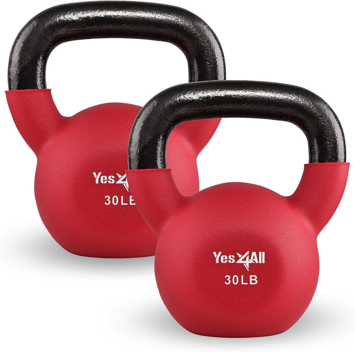 Neoprene Kettlebell with Wide Grip & Flat Base