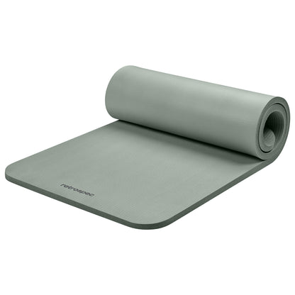 1-Inch Thick Yoga Mat with Carry Strap & Non-Slip Grip