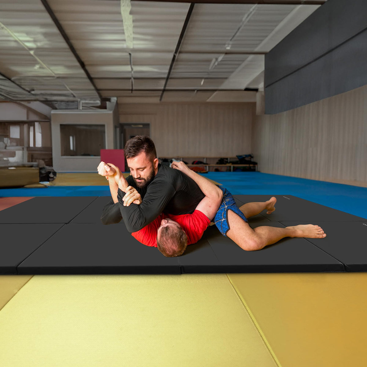 4-Panel Folding Gym Mat with 2-Inch Thick Padding