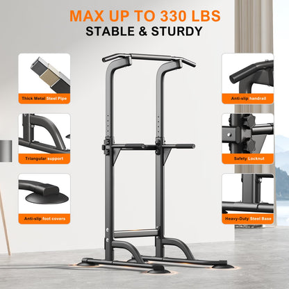 Adjustable Power Tower for Pull-Ups & Dip Training