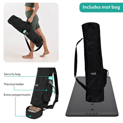 5mm Non-Slip Yoga Mat with Natural Rubber Grip