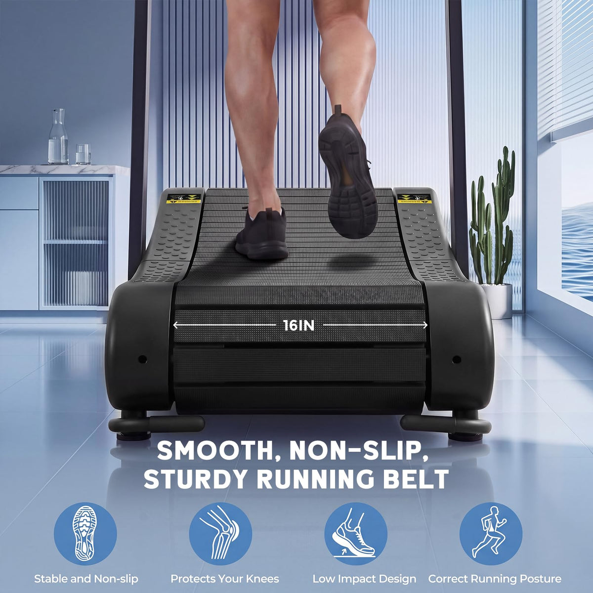Manual Folding Treadmill with Adjustable Resistance