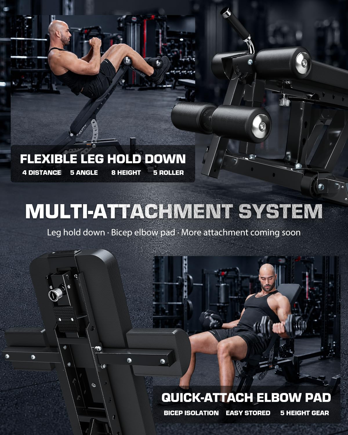 Commercial FID Weight Bench for Versatile Training