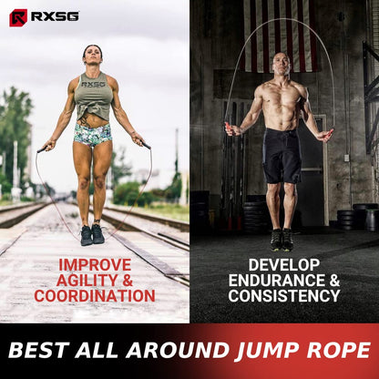 Weighted Speed Rope with Ergonomic Performance Grip