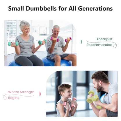 Neoprene Hex Dumbbell Pair with Anti-Slip Grip