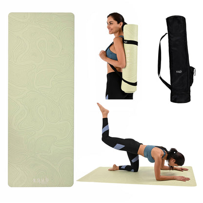 5mm Non-Slip Yoga Mat with Natural Rubber Grip