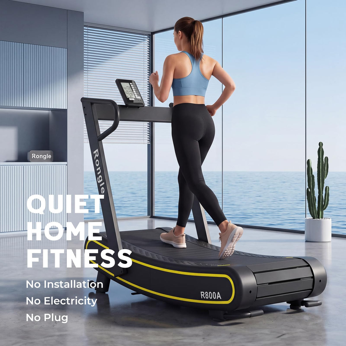 Manual Folding Treadmill with Adjustable Resistance