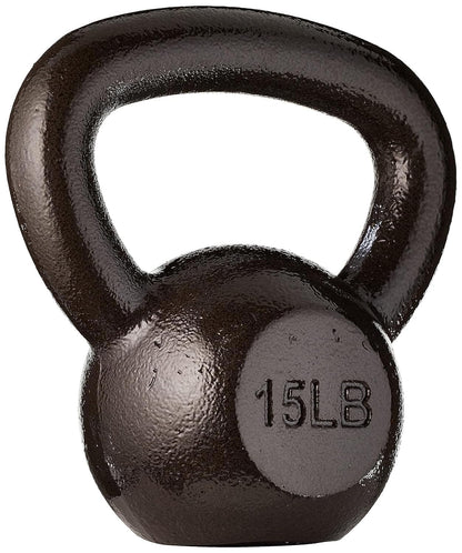 Cast Iron Kettlebell with Textured Wide Handle