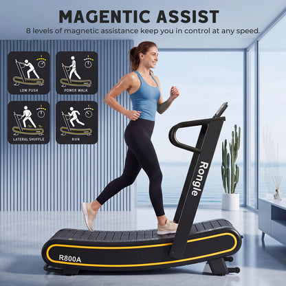 Manual Folding Treadmill with Adjustable Resistance