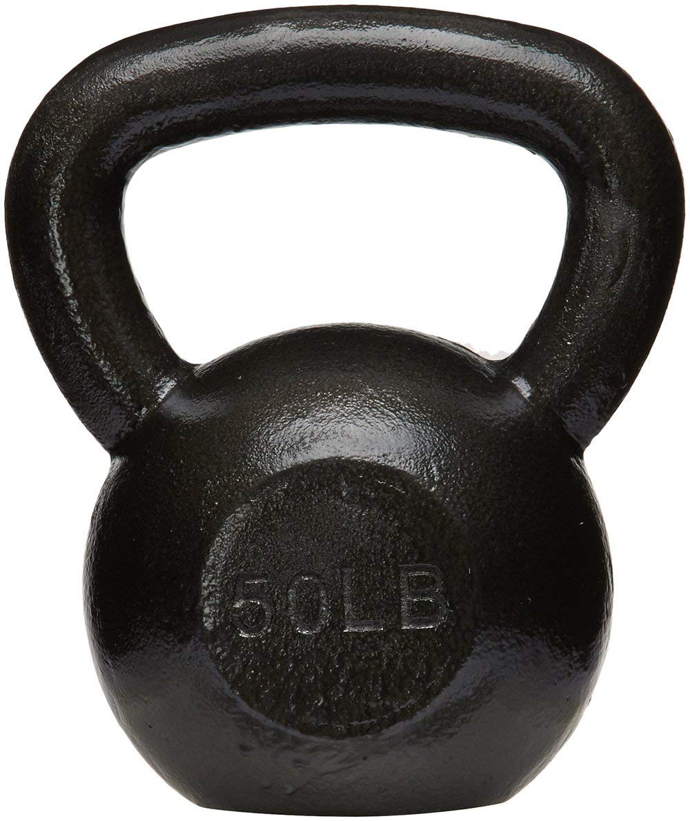 Cast Iron Kettlebell with Textured Wide Handle