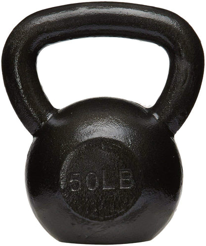 Cast Iron Kettlebell with Textured Wide Handle