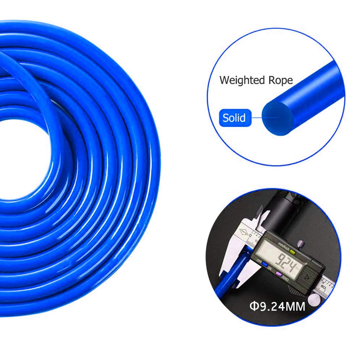 1LB Weighted Jump Rope with Tangle-Free Rotation