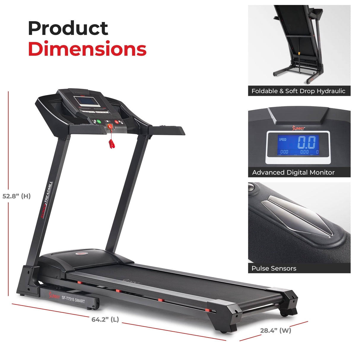 Smart Wi-Fi Treadmill with Automatic Incline