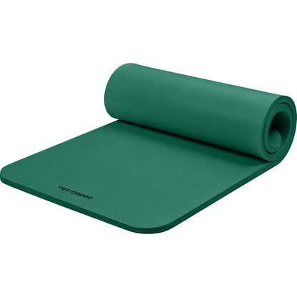 1-Inch Thick Yoga Mat with Carry Strap & Non-Slip Grip