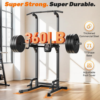 Free-Standing Pull-Up Tower for Full-Body Training