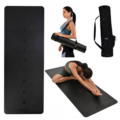 5mm Non-Slip Yoga Mat with Natural Rubber Grip