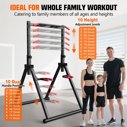 440LB Foldable Power Tower for Pull-Ups & Dips