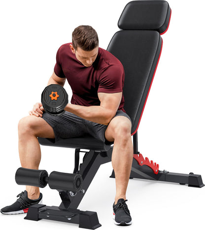 1200LB Adjustable Weight Bench for Full-Body Training