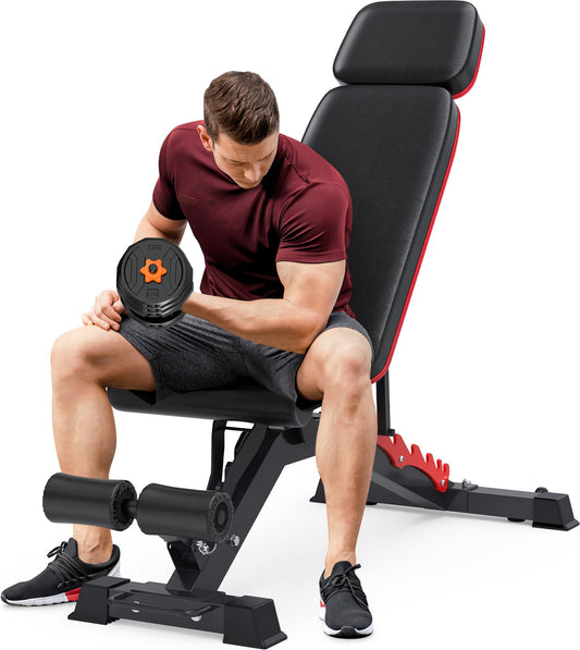 1200LB Adjustable Weight Bench for Full-Body Training