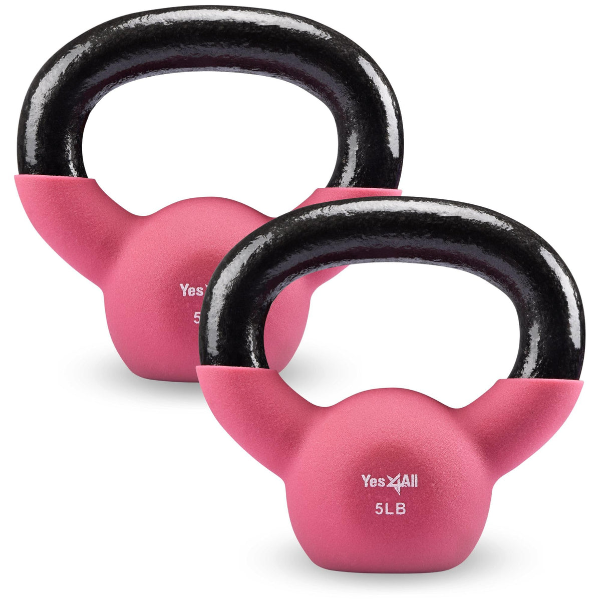 Neoprene Kettlebell with Wide Grip & Flat Base