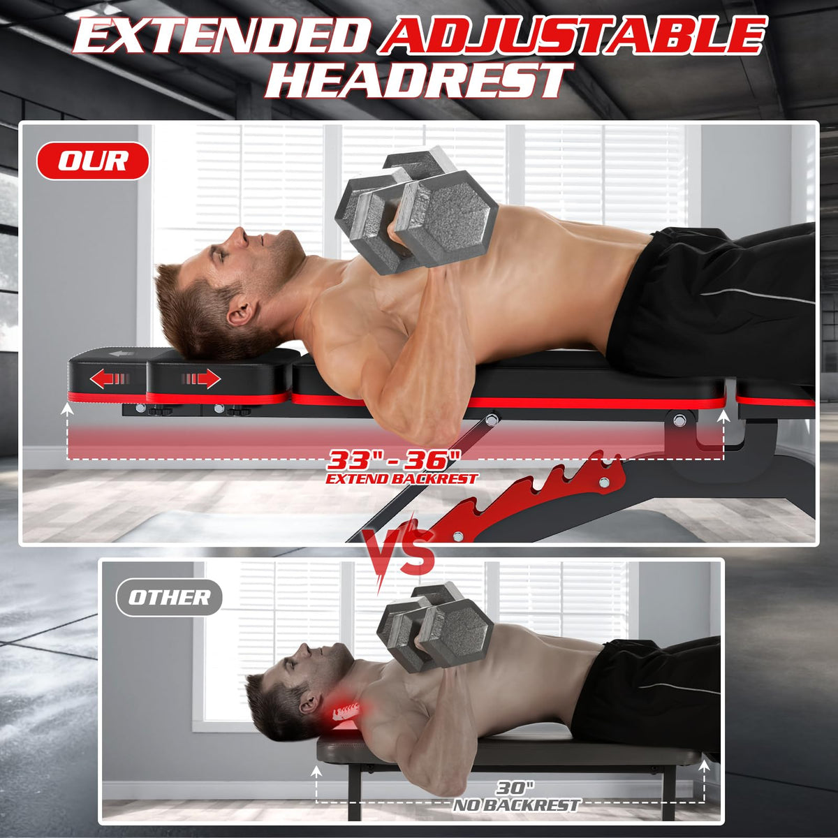 1200LB Adjustable Weight Bench for Full-Body Training