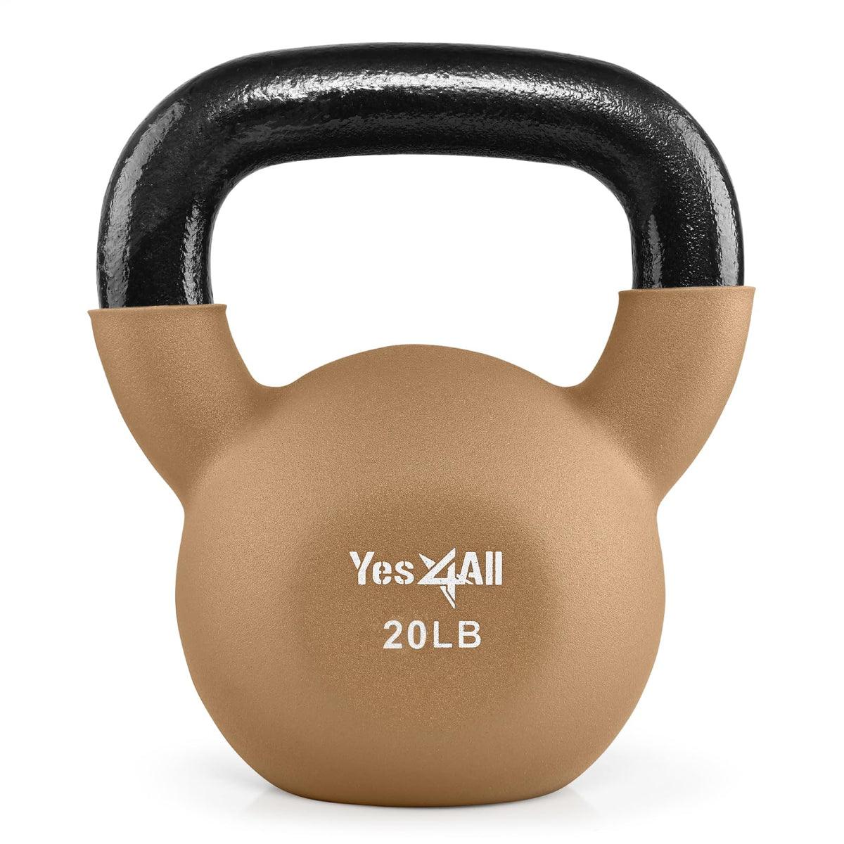 Neoprene Kettlebell with Wide Grip & Flat Base