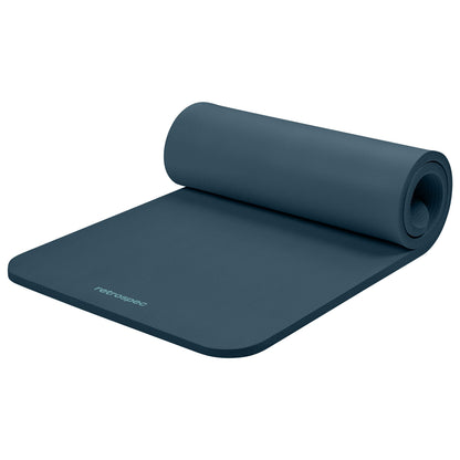 1-Inch Thick Yoga Mat with Carry Strap & Non-Slip Grip