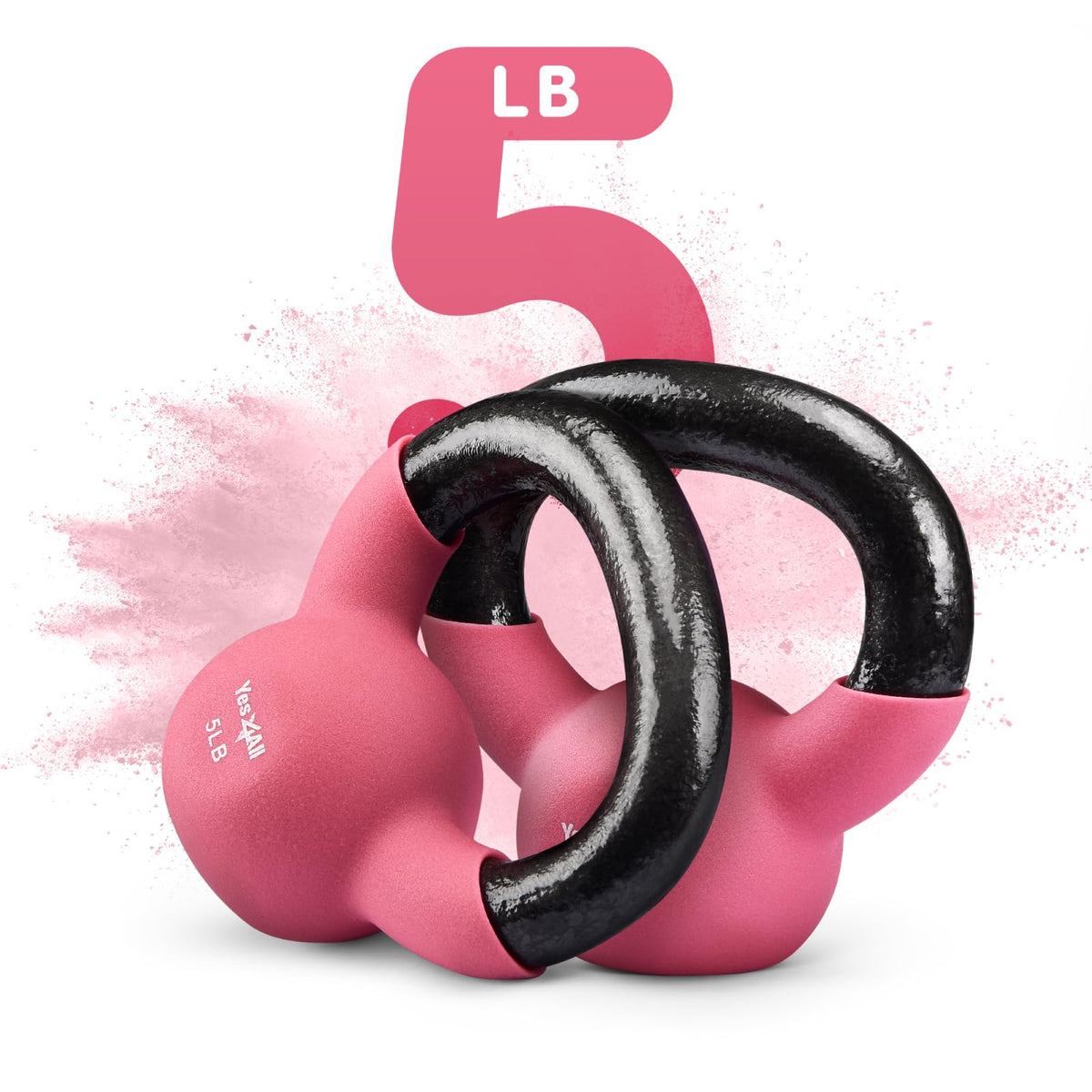 Neoprene Kettlebell with Wide Grip & Flat Base