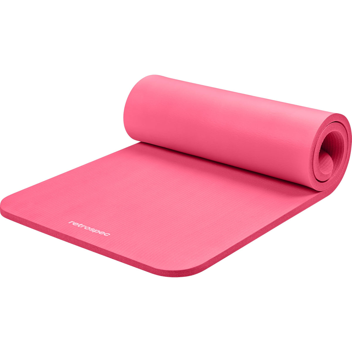 1-Inch Thick Yoga Mat with Carry Strap & Non-Slip Grip