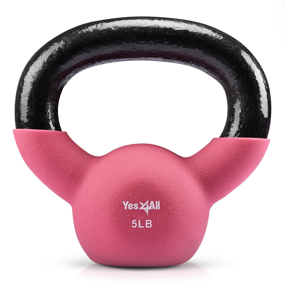 Neoprene Kettlebell with Wide Grip & Flat Base