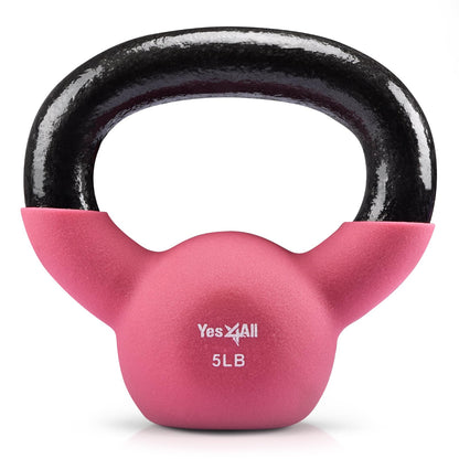 Neoprene Kettlebell with Wide Grip & Flat Base