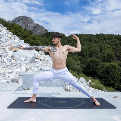 XL Yoga Mat with Alignment Guide & Advanced Grip