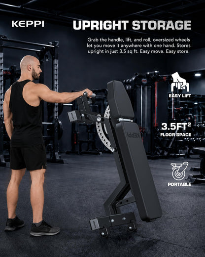 Commercial FID Weight Bench for Versatile Training
