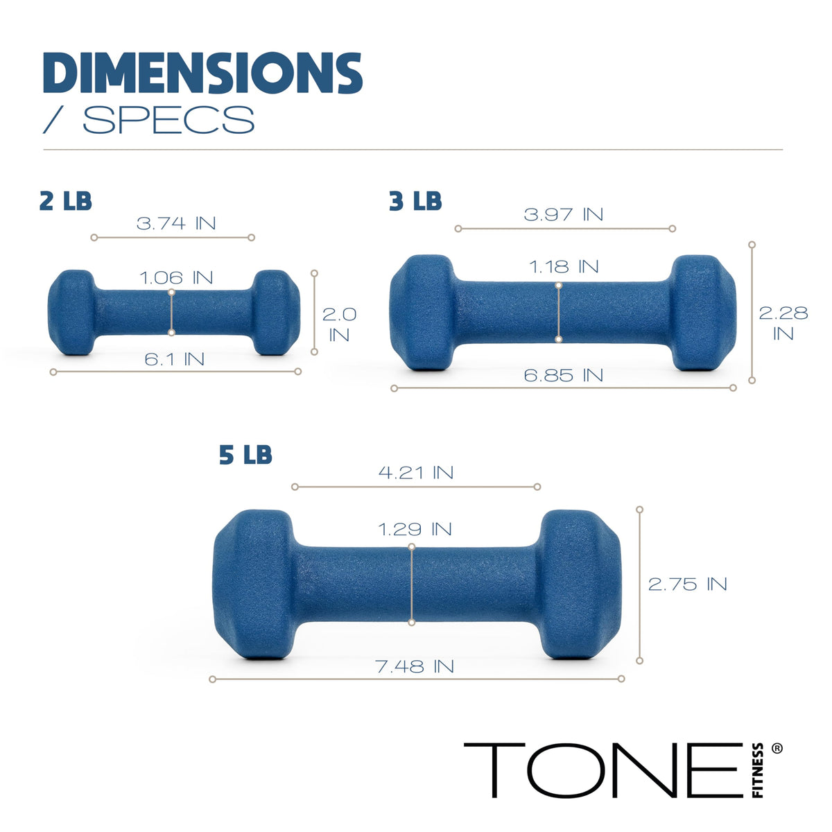 Neoprene Dumbbell Set with Compact Storage Rack