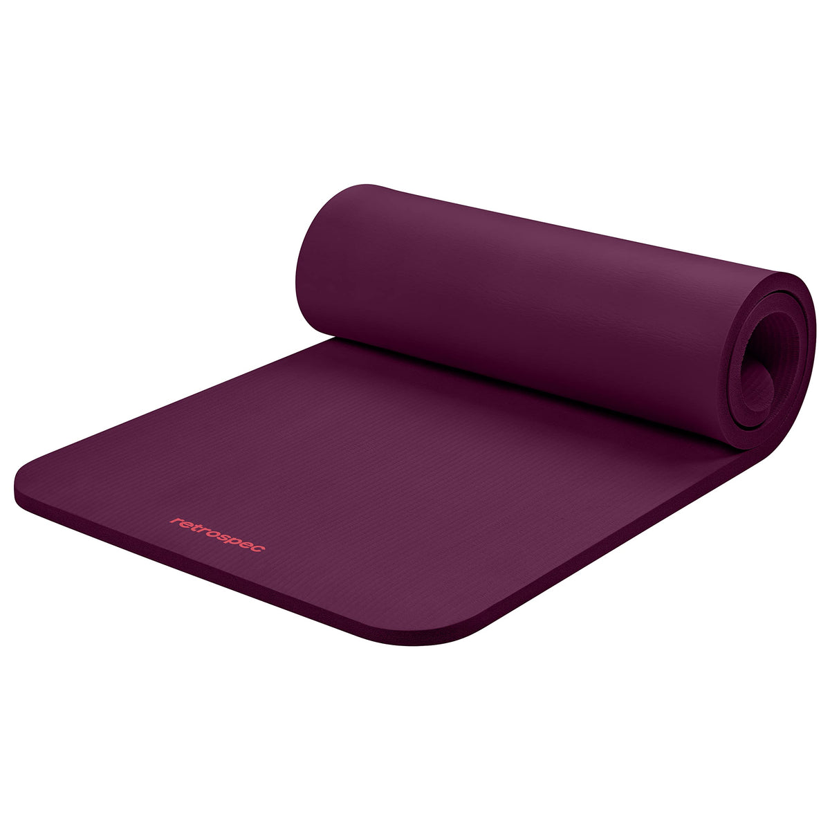 1-Inch Thick Yoga Mat with Carry Strap & Non-Slip Grip