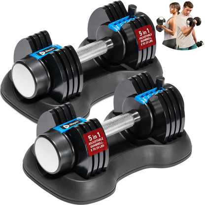Quick-Adjust Dumbbells for Compact Home Gym Training