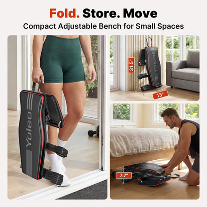 827LB Adjustable Weight Bench for Strength Training