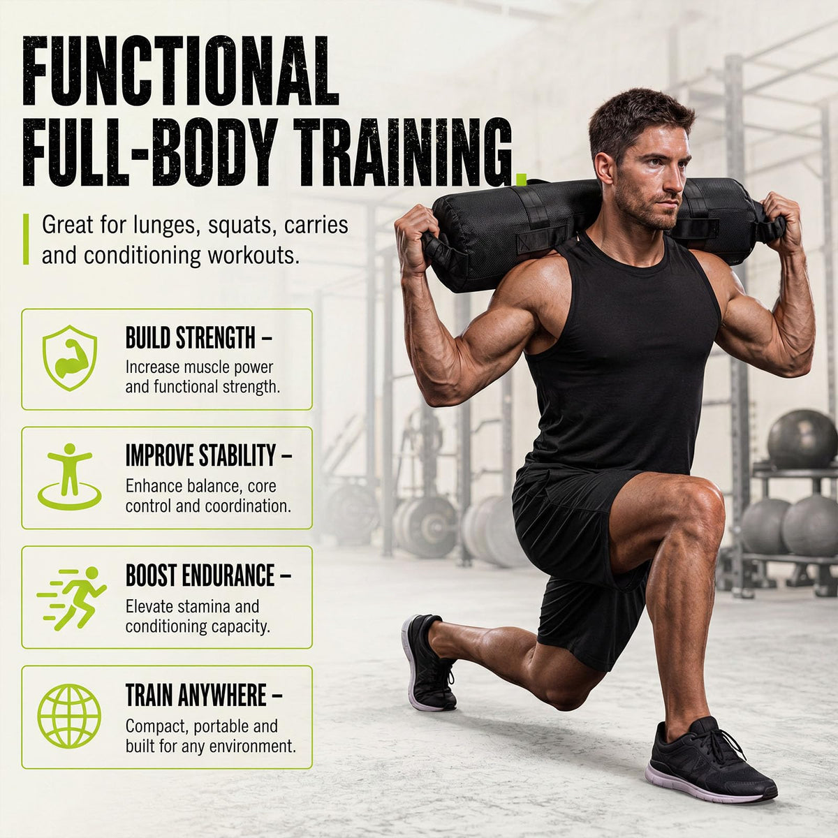 Adjustable Training Sandbag for Core & Strength Workouts