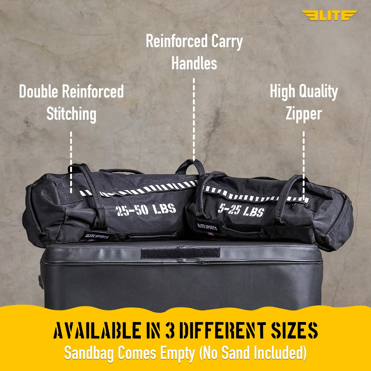 Unfilled Training Sandbag with Multi-Grip Handles