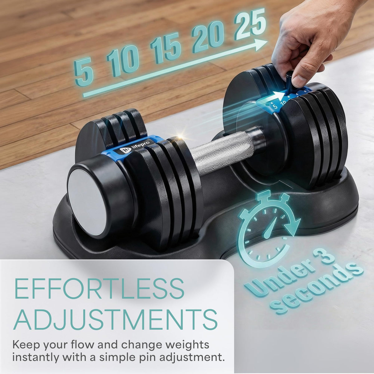 Quick-Adjust Dumbbells for Compact Home Gym Training