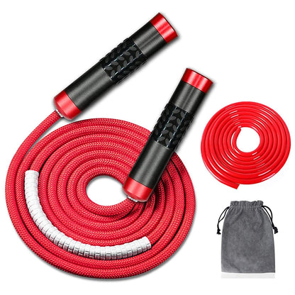 1LB Weighted Jump Rope with Tangle-Free Rotation